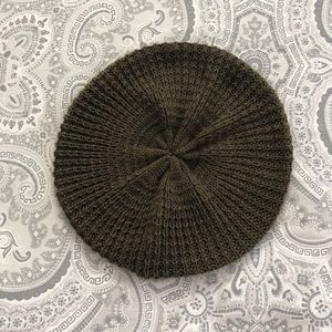 NORDSTROM Olive Green Knit Beanie Beret